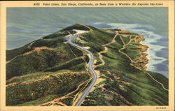 Point Loma as seen from a Western Air Express Sky-Liner San Diego, CA Postcard Postcard