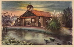 Our Little Chapel by t he Lake at Knott's Berry Place Buena Park, CA Knott's Berry Farm Postcard Postcard