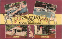 Children's Zoo, New York Zoological Park Postcard