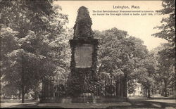 The First Revolutionary Monument Erected in America Postcard