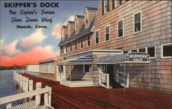 Skipper's Dock Noank, CT Postcard Postcard