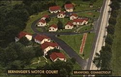 Berninger's Motor Court Branford, CT Postcard Postcard