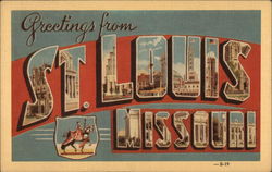 Greetings from St. Louis, Missouri Postcard Postcard