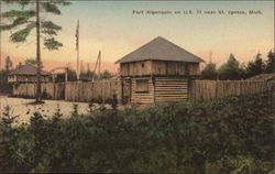 Fort Algonquin on U.S. 31 Postcard