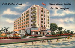 Park Central Hotel on the Oceanfront Miami Beach, FL Postcard Postcard