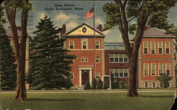 High School Great Barrington, MA Postcard Postcard