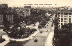 Commonwealth Avenue Boston, MA Postcard Postcard