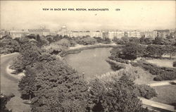 View of Back Bay Fens Postcard