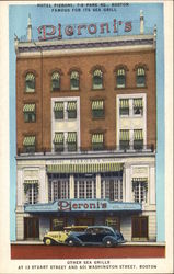 Hotel Pieroni, Famous for its Sea Grill Boston, MA Postcard Postcard