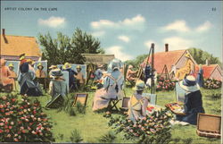 Artist Colonoy on The Cape Cape Cod, MA Postcard Postcard