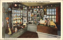 The Shop, House of Seven Gables, Built 1668 Salem, MA Postcard Postcard