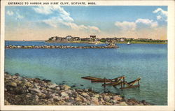 Entrance to Harbor and First Cliff Postcard