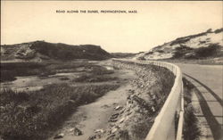 Road Along the Dunes Provincetown, MA Postcard Postcard