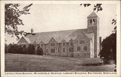 Loyola High School, Blakefield Science Library Building Baltimore, MD Postcard Postcard