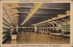 Coloramic Rainbow Ballroom Steamers Postcard Postcard