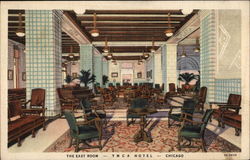 The East Room, YMCA Hotel Postcard