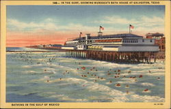 In the Surf, Showing Murdoch's Bath House Postcard