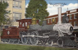 Locomotive No. 1, Southern Pacific Park Postcard