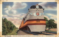 The Hiawatha Locomotives Postcard Postcard