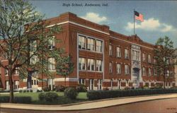 High School Anderson, IN Postcard Postcard