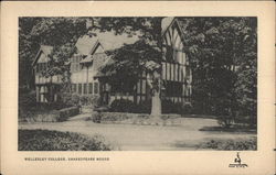 Wellesley College - Shekespeare House Massachusetts Postcard Postcard