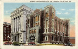 Masonic Temple and Scottish Rite Cathedral Fort Wayne, IN Postcard Postcard