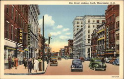 Elm Street Looking North Postcard