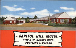 Capitol Hill Motel Portland, OR Postcard Postcard