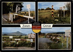 Zonengrenze in der Rhön Postcard