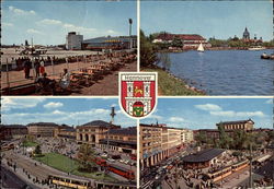 Various Views of City Postcard