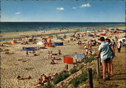 View of Beach De Koog, Netherlands Benelux Countries Postcard Postcard