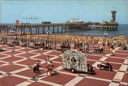 The Pier and Esplanade Scheveningen, Netherlands Benelux Countries Postcard Postcard