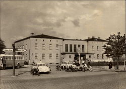 Railway Station Delitzsch, Germany Postcard Postcard