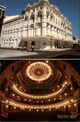 Two Views of His Majesty's Theatre Postcard