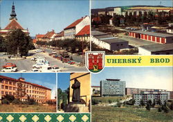 Various Views of Town Uhersky Brod, Czech Republic Eastern Europe Postcard Postcard