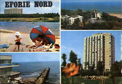 Various Views of City Eforie Nord, Romania Eastern Europe Postcard Postcard