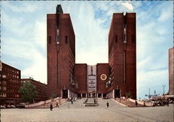 The Town Hall - Radhuset Oslo, Norway Postcard Postcard