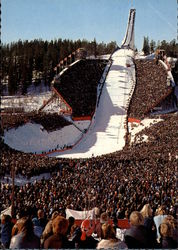 The Holmenskollen Ski Jump Oslo, Norway Postcard Postcard