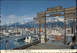 Boat Harbor at Seward, Alaska Postcard Postcard