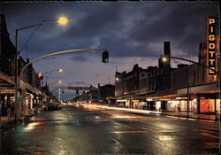 Ruthven Street at Night Postcard