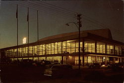 Frederic R. Mann Auditorium at Night Postcard