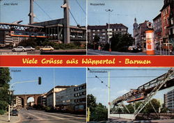 Various Views of City Wuppertal, Germany Postcard Postcard