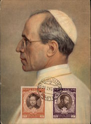 Pope Pius XII Religious Postcard Postcard