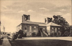 South View of Stratford Hall Postcard