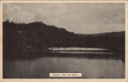 Cacapon Lake and Beach, Cacapon State Park Berkeley Springs, WV Postcard Postcard