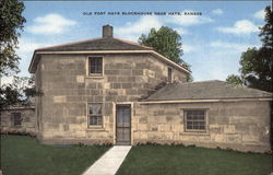 Old Fort Mays Blockhouse Postcard