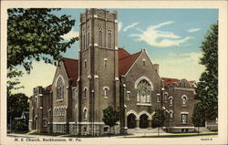 M.E. Church Buckhannon, WV Postcard Postcard