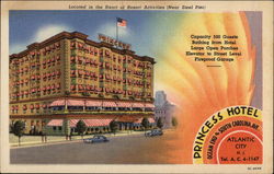 Princess Hotel, Ocean End of South Carolina Ave Postcard