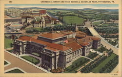 Carnegie Library and Tech Schools, Schenley Park Pittsburgh, PA Postcard Postcard