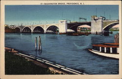 Washington Bridge Providence, RI Postcard Postcard